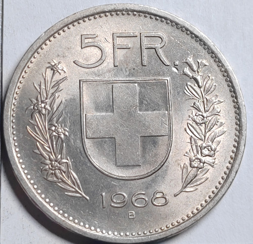 Francs 1968 tête de - 5,
