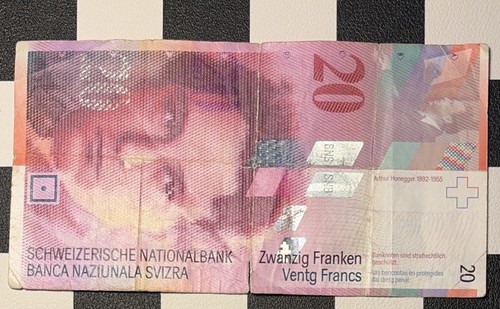 Banconota svizzera - banconota, 20