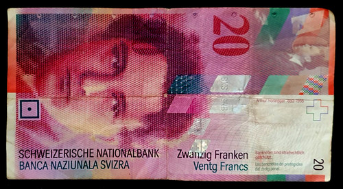 Banconota 20 franchi - 🇨🇭banconota,