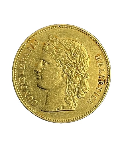 1890 swiss gold francs - 1890,