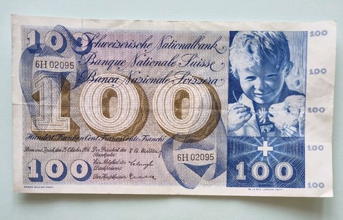 Banconota 100 franchi - , svizzeri