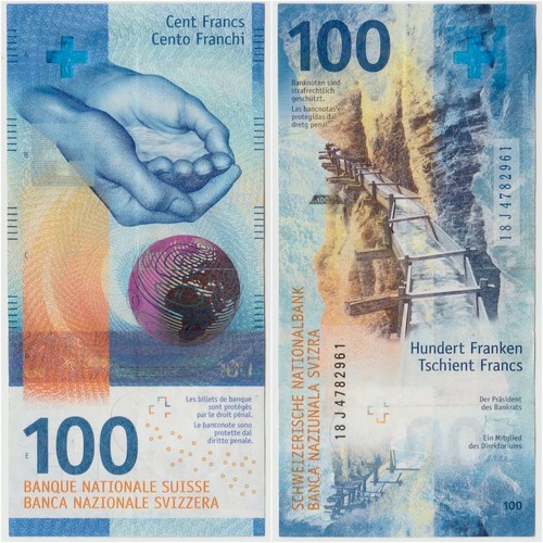 Switzerland 100 swiss - switzerland, francs