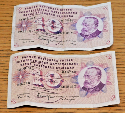 Lot billet banque 10 dix - lot,
