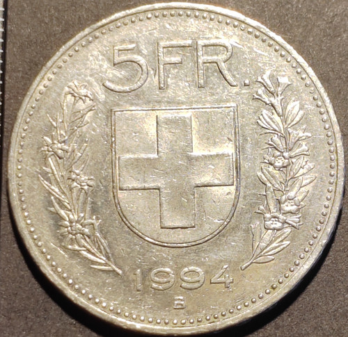 Francs 1994 suisse swiss - 5,