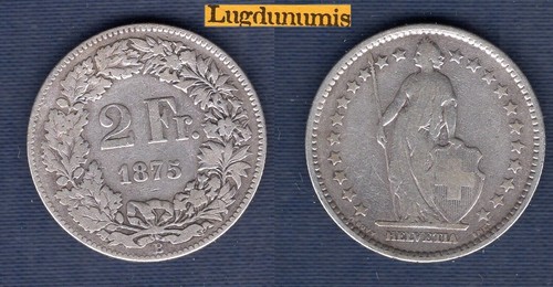 Suisse francs 1875 - suisse, 2