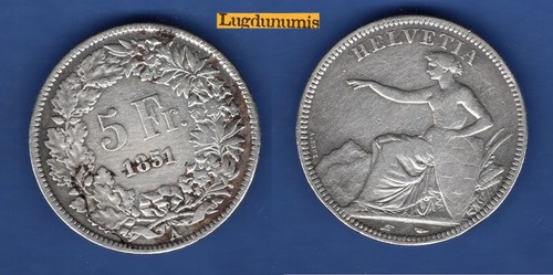 Svizzera franchi 1851 - 5,