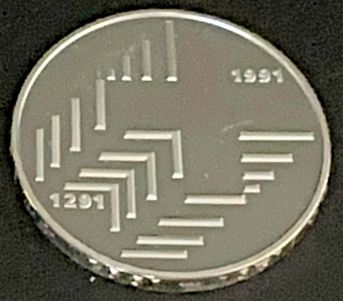 Moneta svizzera argento - moneta,