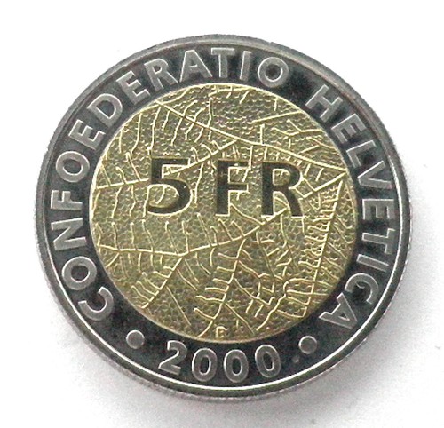 Moneta franchi svizzera - moneta,