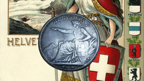 1850 helvetia francs - 1850, 5
