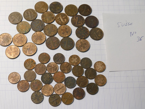 Lot pieces monnaie francs - lot, de