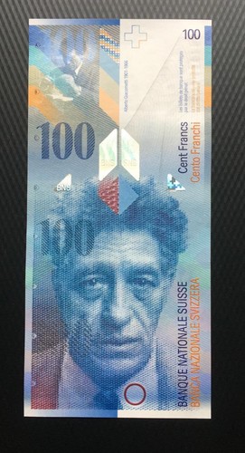 Banconota svizzera 100 franchi - banconota,